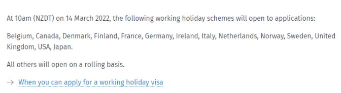 重磅：新西兰WHV打工度假签证正式回归！
